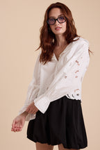 EYELET BLOUSE