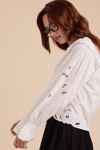 EYELET BLOUSE