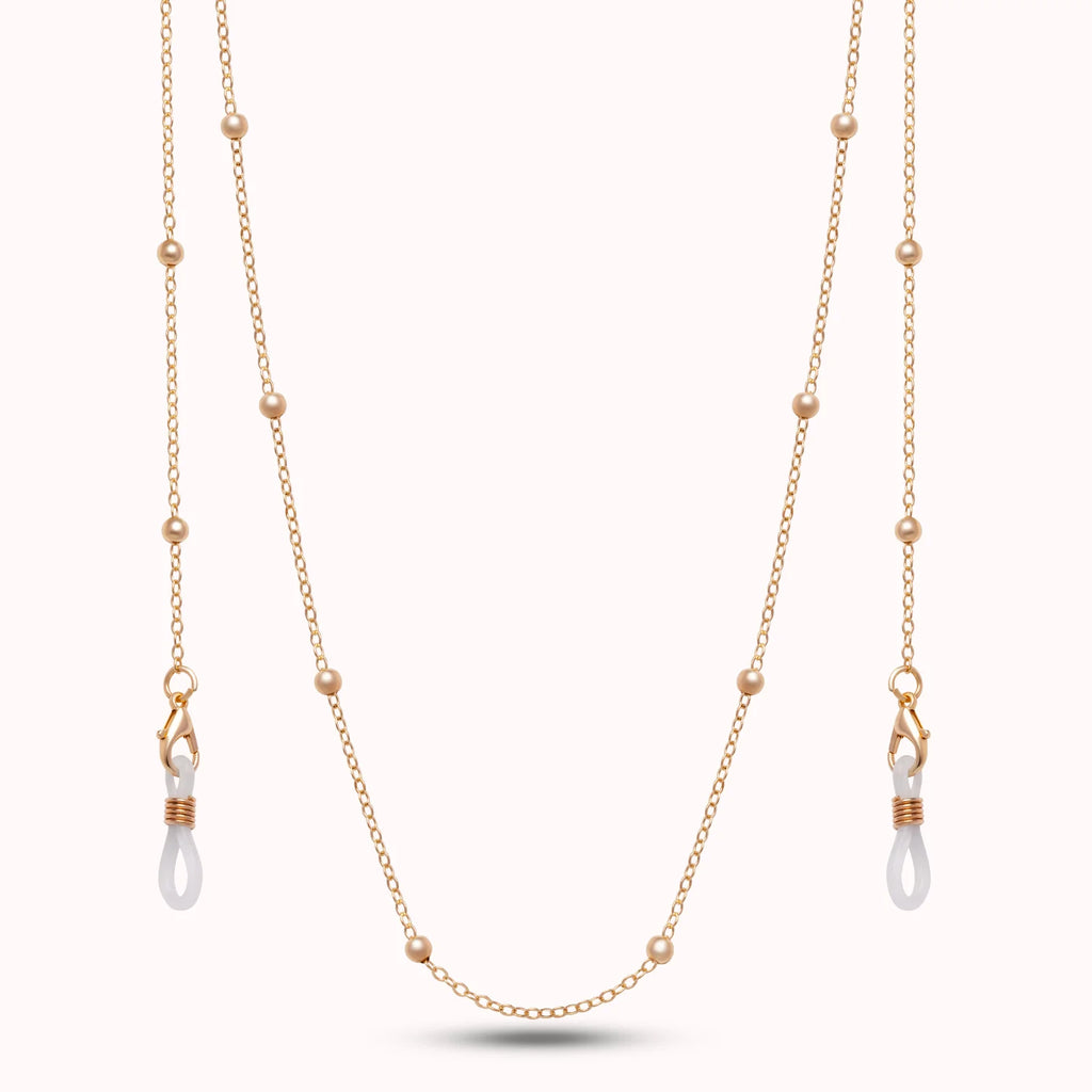 DAX GOLD BEAD EYEWEAR CHAIN