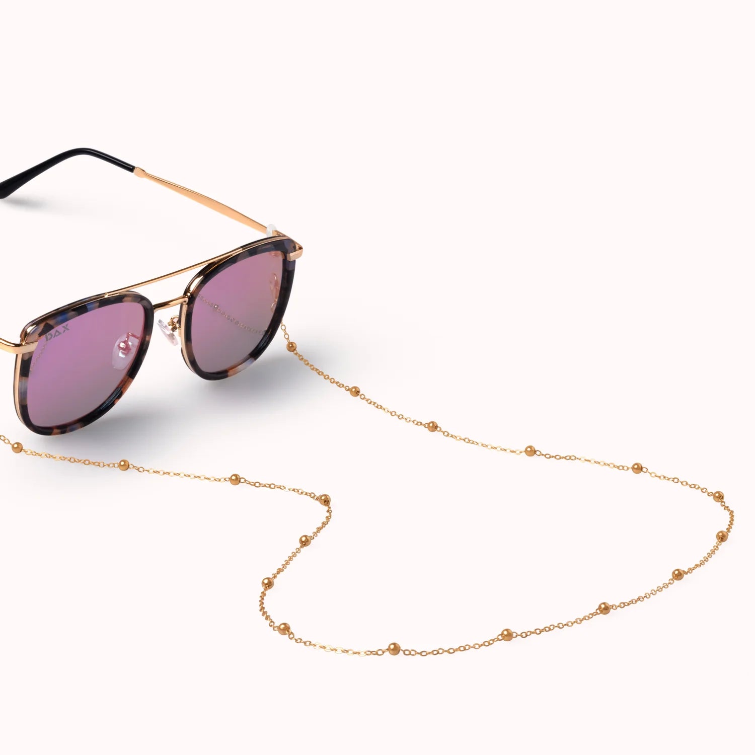 DAX GOLD BEAD EYEWEAR CHAIN