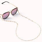 DAX GOLD CRYSTAL EYEWEAR CHAIN