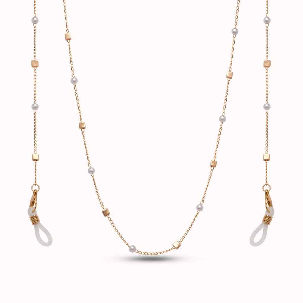 DAX GOLD PEARL EYEWEAR CHAIN