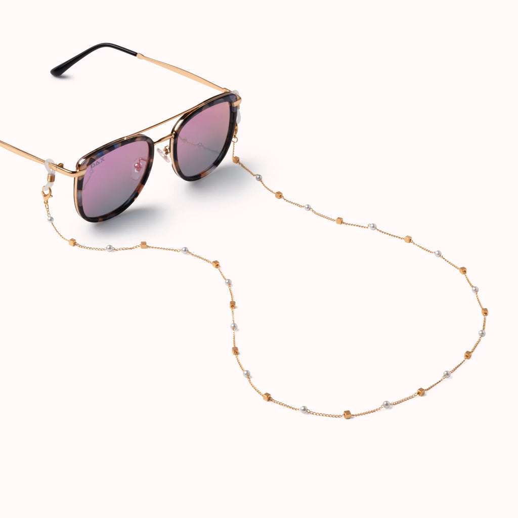 DAX GOLD PEARL EYEWEAR CHAIN