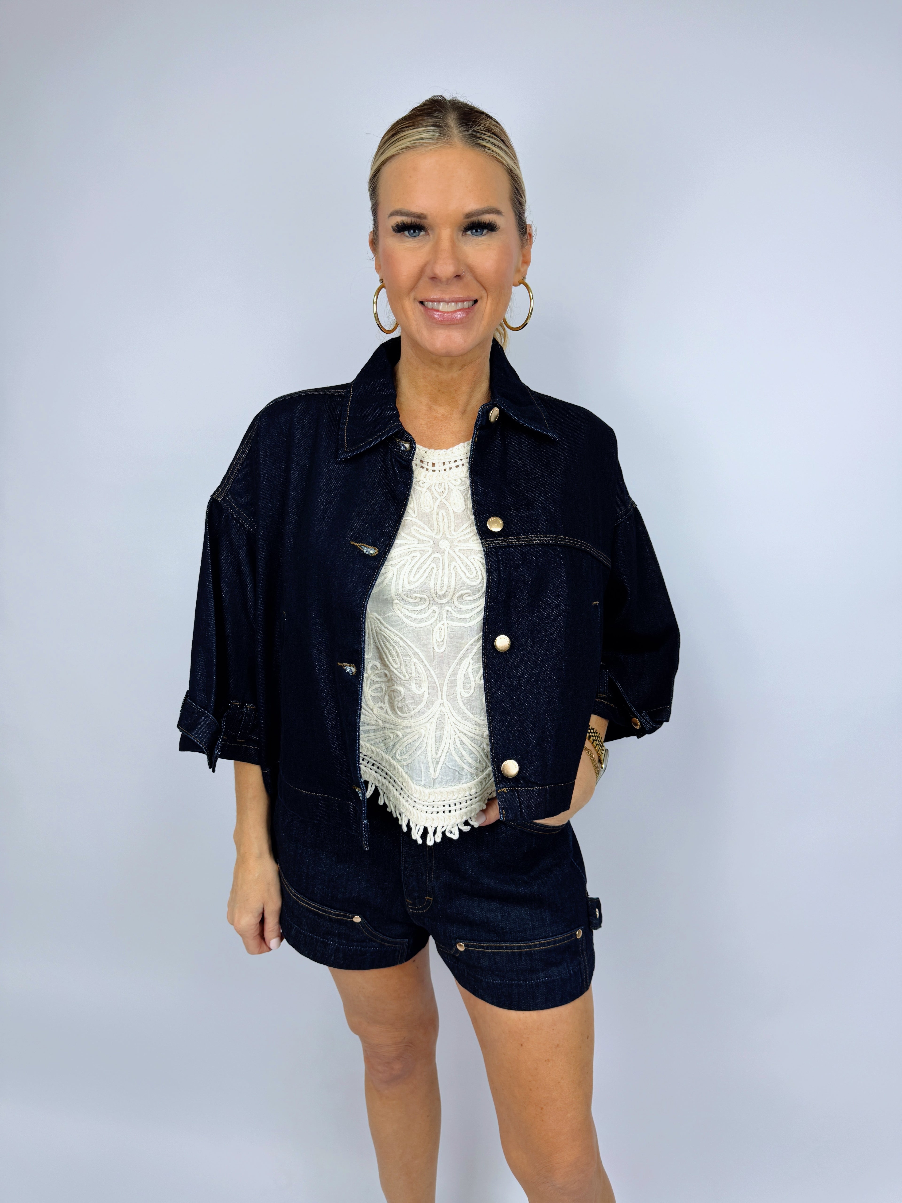 CAPE DENIM JACKET