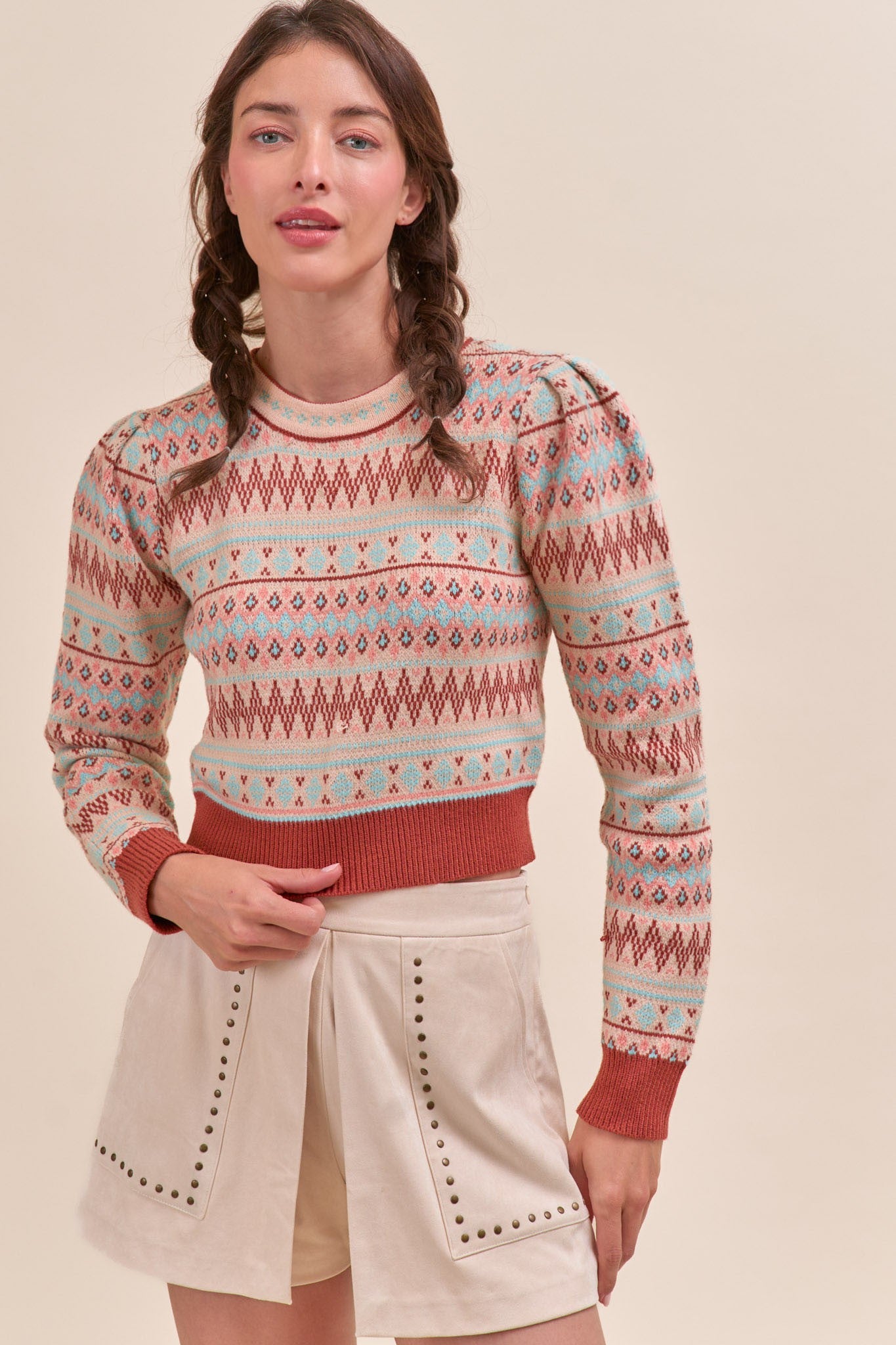 FAIR CROPPED SWEATER