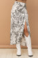 SATIN PLEAT SKIRT