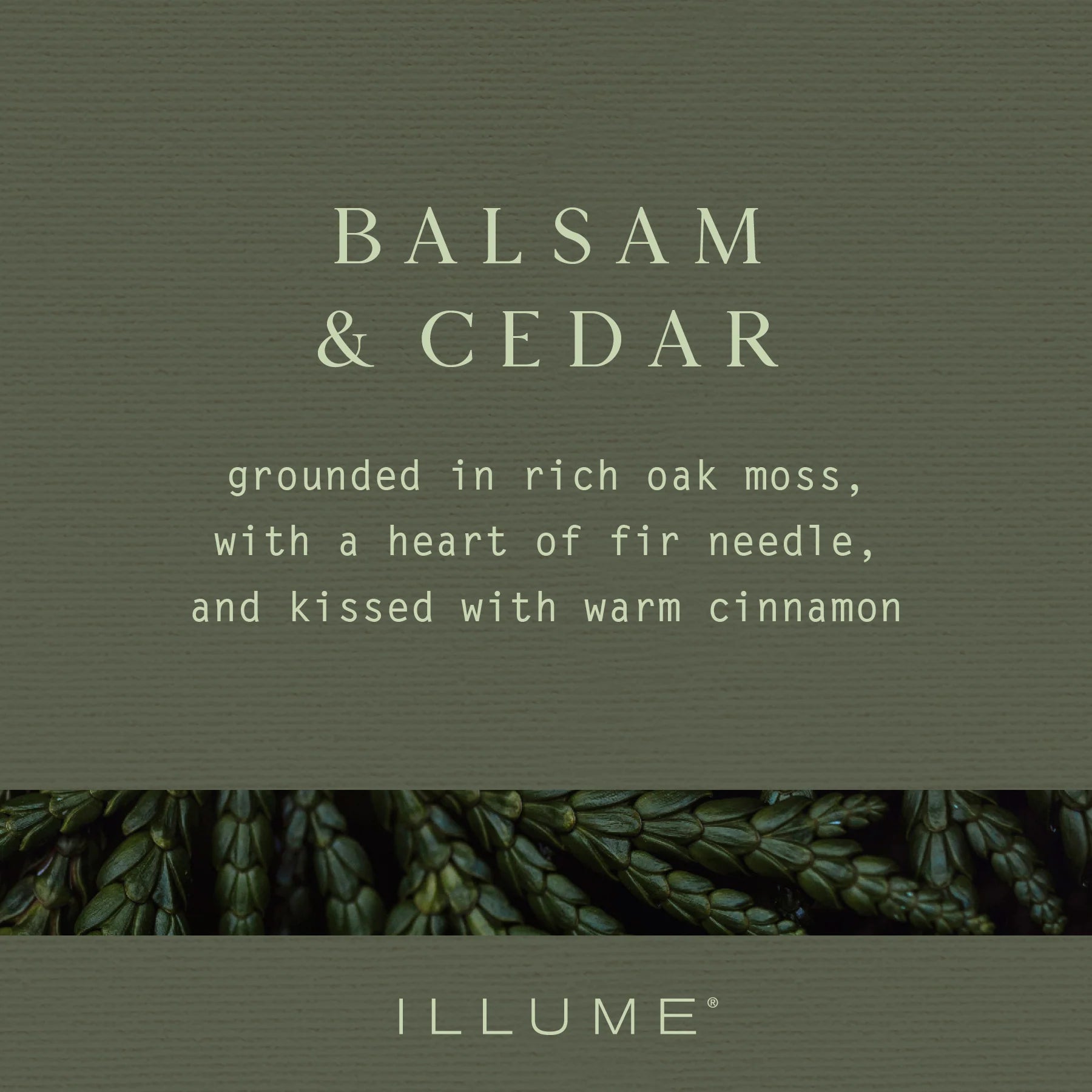 BALSAM & CEDAR LARGE BALTIC GLASS CANDLE