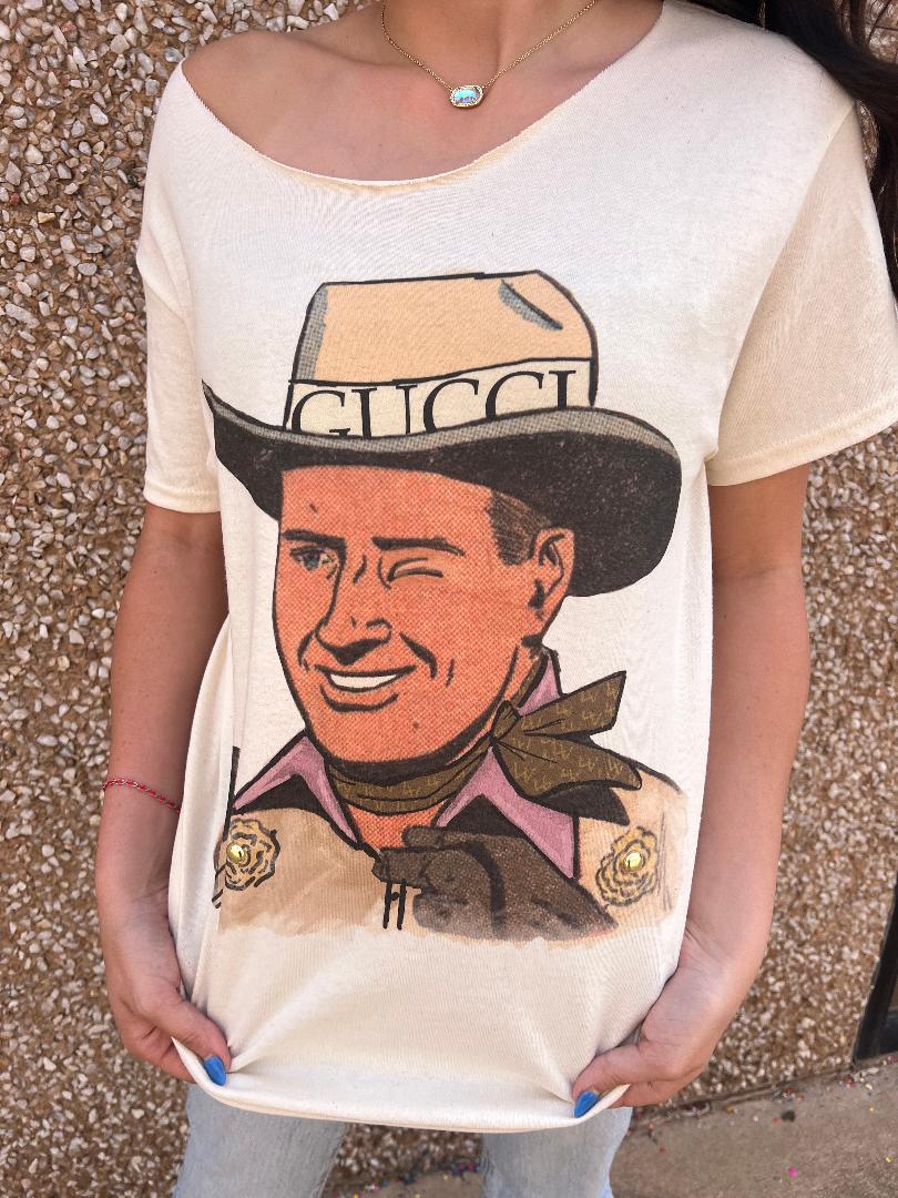 GINA DESIGNER COWBOY TEE