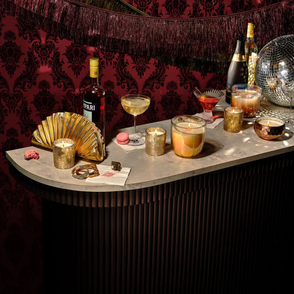 ILLUME GLITTERING GARLAND DISCO BOWL CANDLE