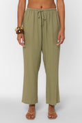 HENSLEY OLIVE PULL ON PANT