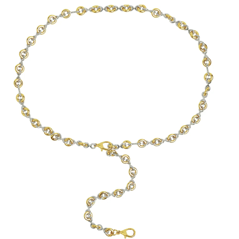 ODESSA CHAIN BELT (TWO TONE) DOUBLE CLASP