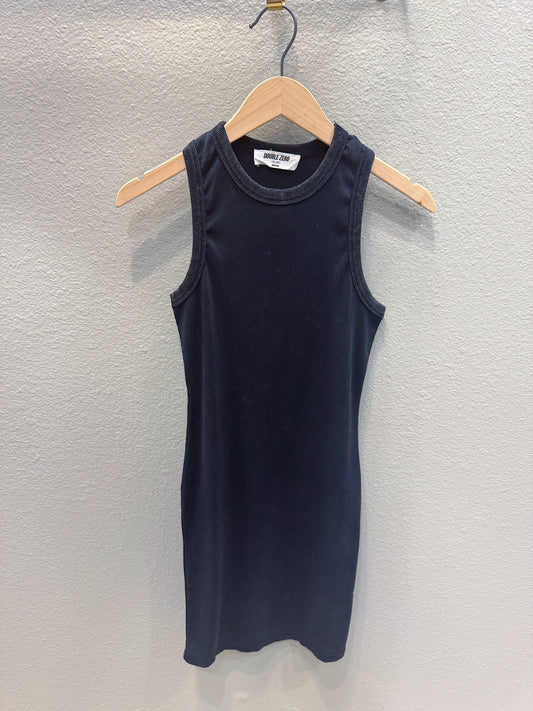 MINERAL WASH BLACK TANK DRESS