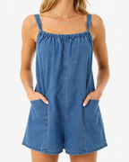 DENIM SHORT ROMPER