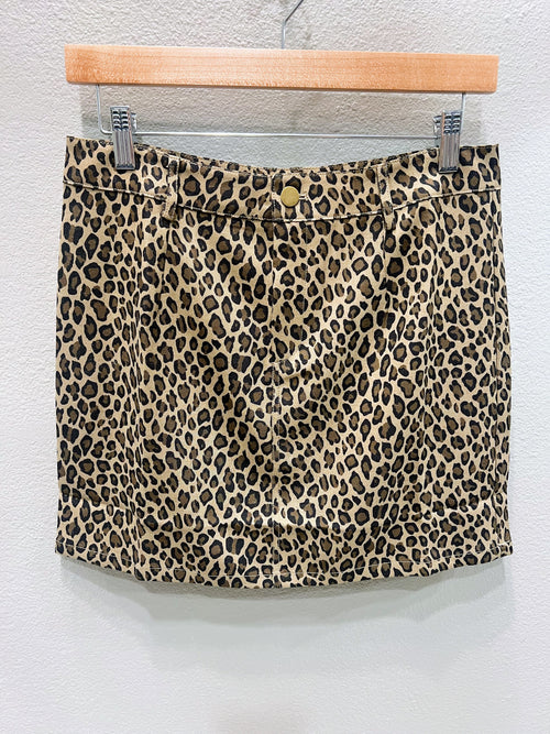 LEOPARD MINI SKIRT