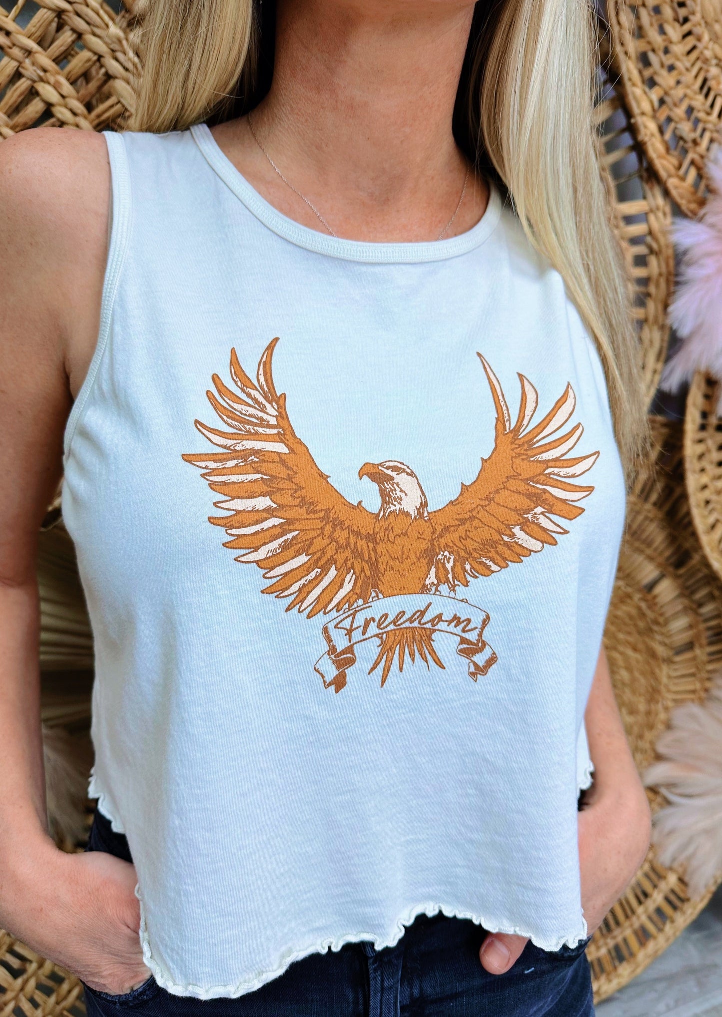 FREEDOM FLYING VINTAGE TANK TOP