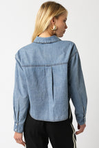 PEARL SNAP DENIM SHIRT