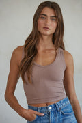 TEXTURED TONE V NECK