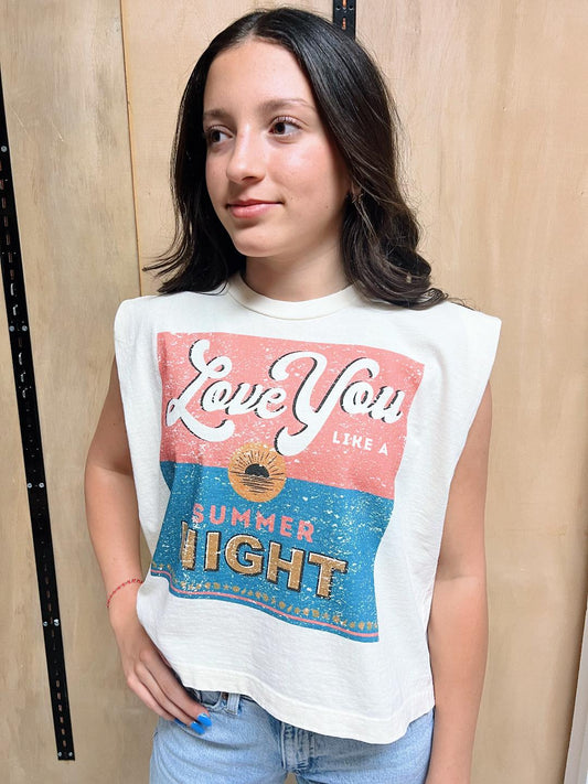 SUMMER NIGHT MUSCLE TANK TEE