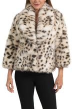ASPEN SNOW LEOPARD FUR JACKET
