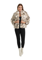 ASPEN SNOW LEOPARD FUR JACKET