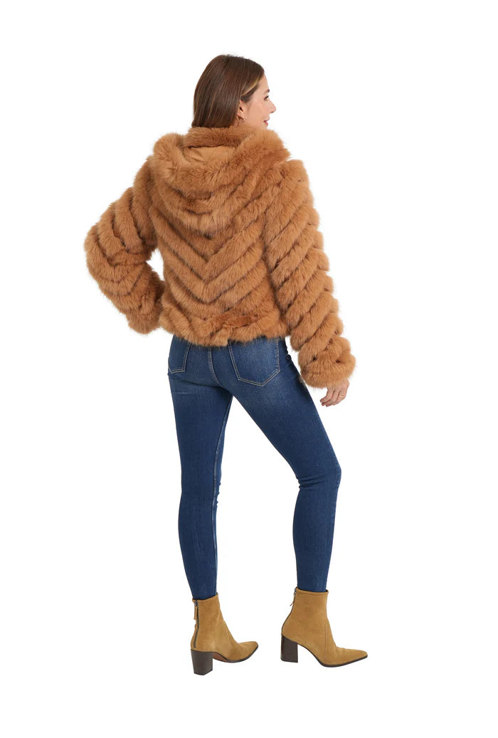 GINGER REVERSIBLE FUR JACKET
