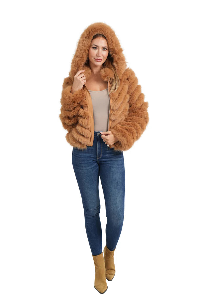 GINGER REVERSIBLE FUR JACKET