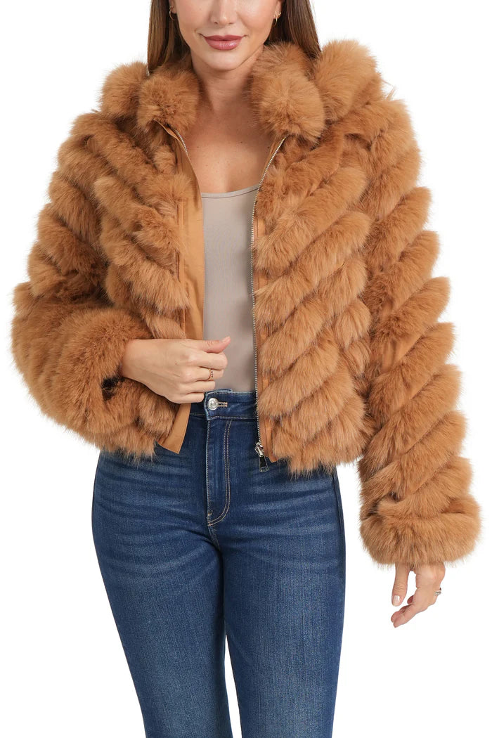 GINGER REVERSIBLE FUR JACKET
