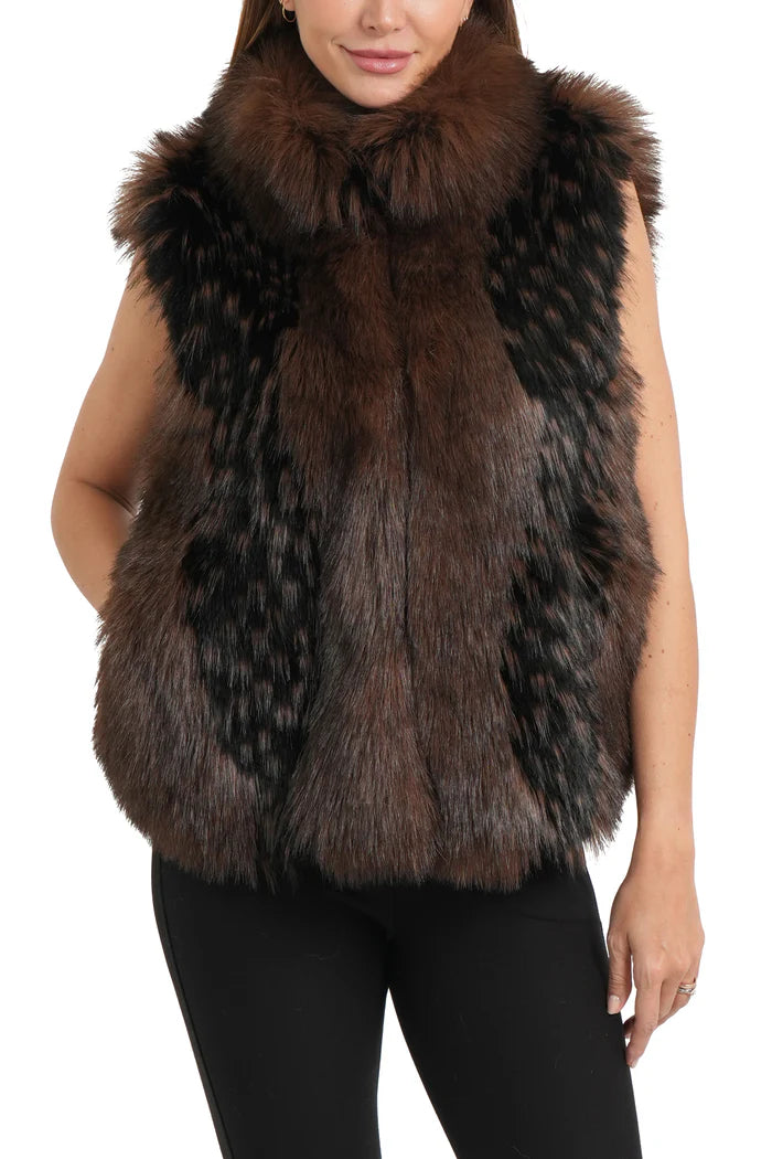 JACKIE BROWN FUR VEST