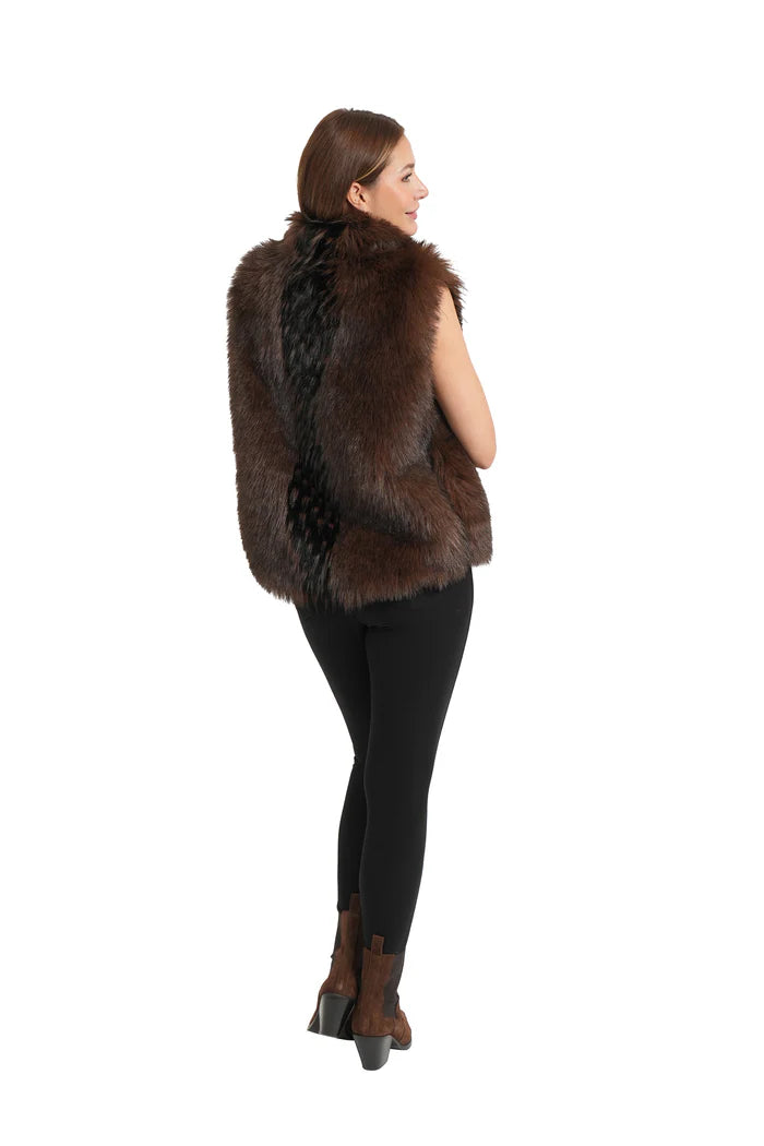 JACKIE BROWN FUR VEST