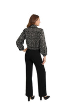 BLACK JEWELED BOMBER JACKET