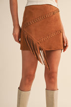 FRINGE MINI SKIRT