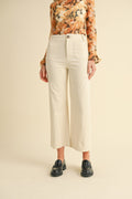 PATCH POCKET PANTS EGGSHELL