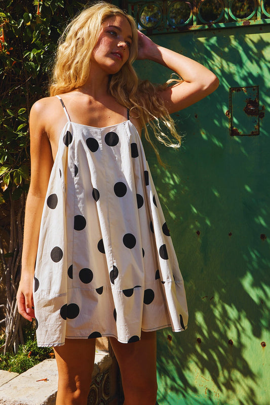 POLKA MINI DRESS