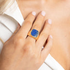 SAHIRA LAPIS LAZULI STATEMENT RING