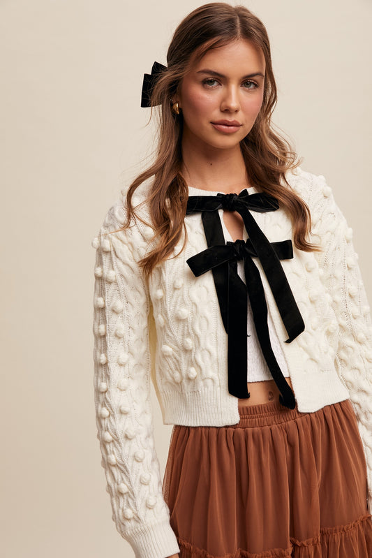 BOW CARDIGAN