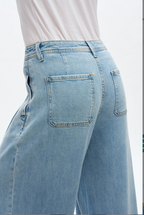 BAYEAS ZEPHYRINE HIGH RISE WIDE LEG LIGHT BLUE