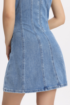 MONTREAL DENIM STRAP DRESS