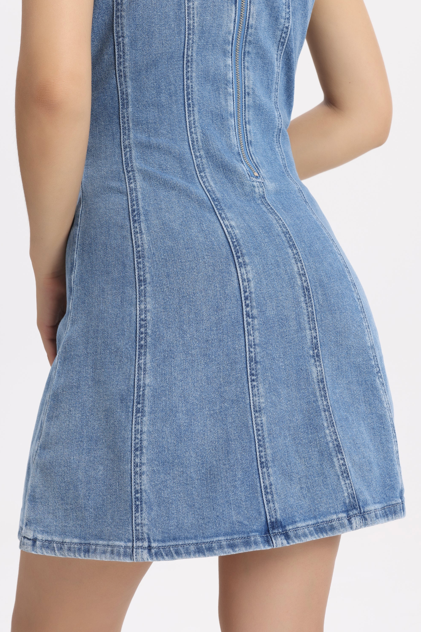 MONTREAL DENIM STRAP DRESS