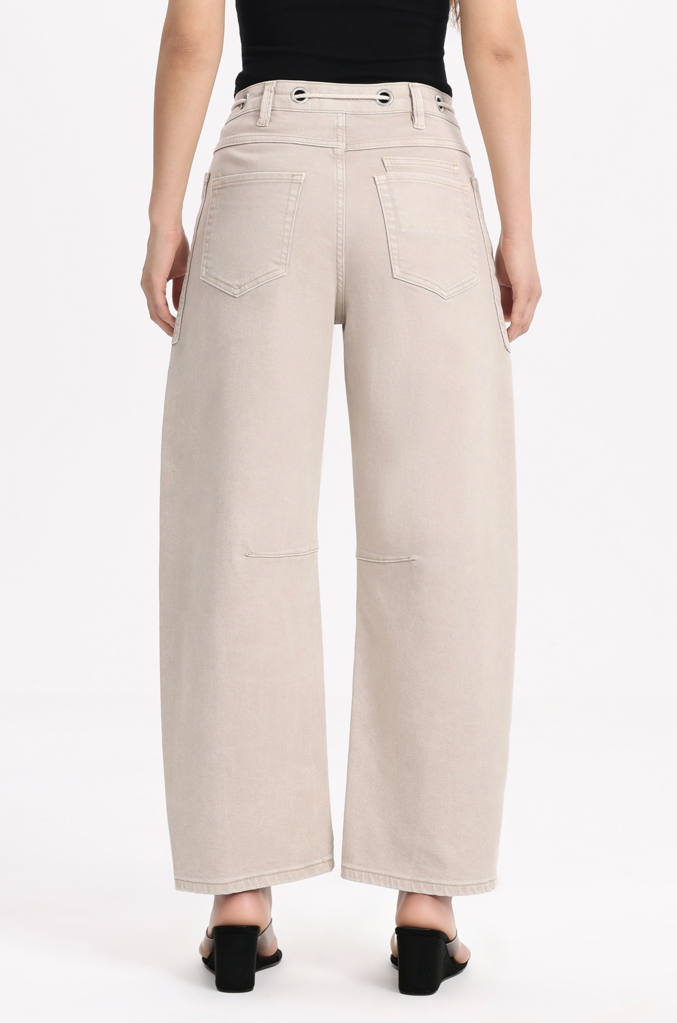 GRETA HIGH RISE BARREL PANTS