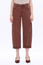 BAYEAS ESPRESSO HIGH RISE BARREL JEAN