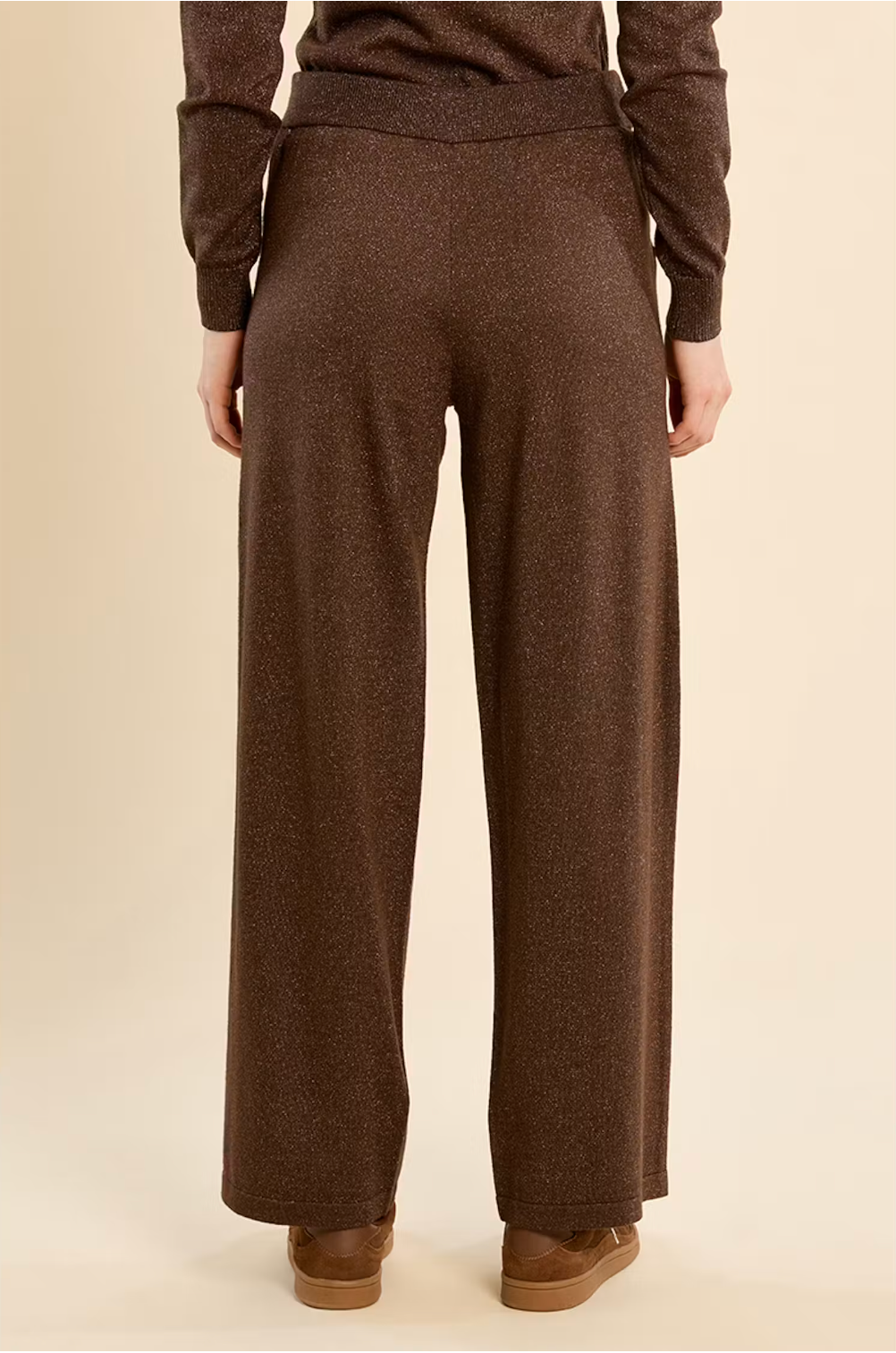 SPARKLE KNITTED CHOCO PANT