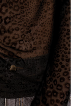 LEOPARD BLACK KNITTED UNDERSWEATER