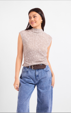 BILLIE DOLMAN SLEEVELESS KNIT TOP
