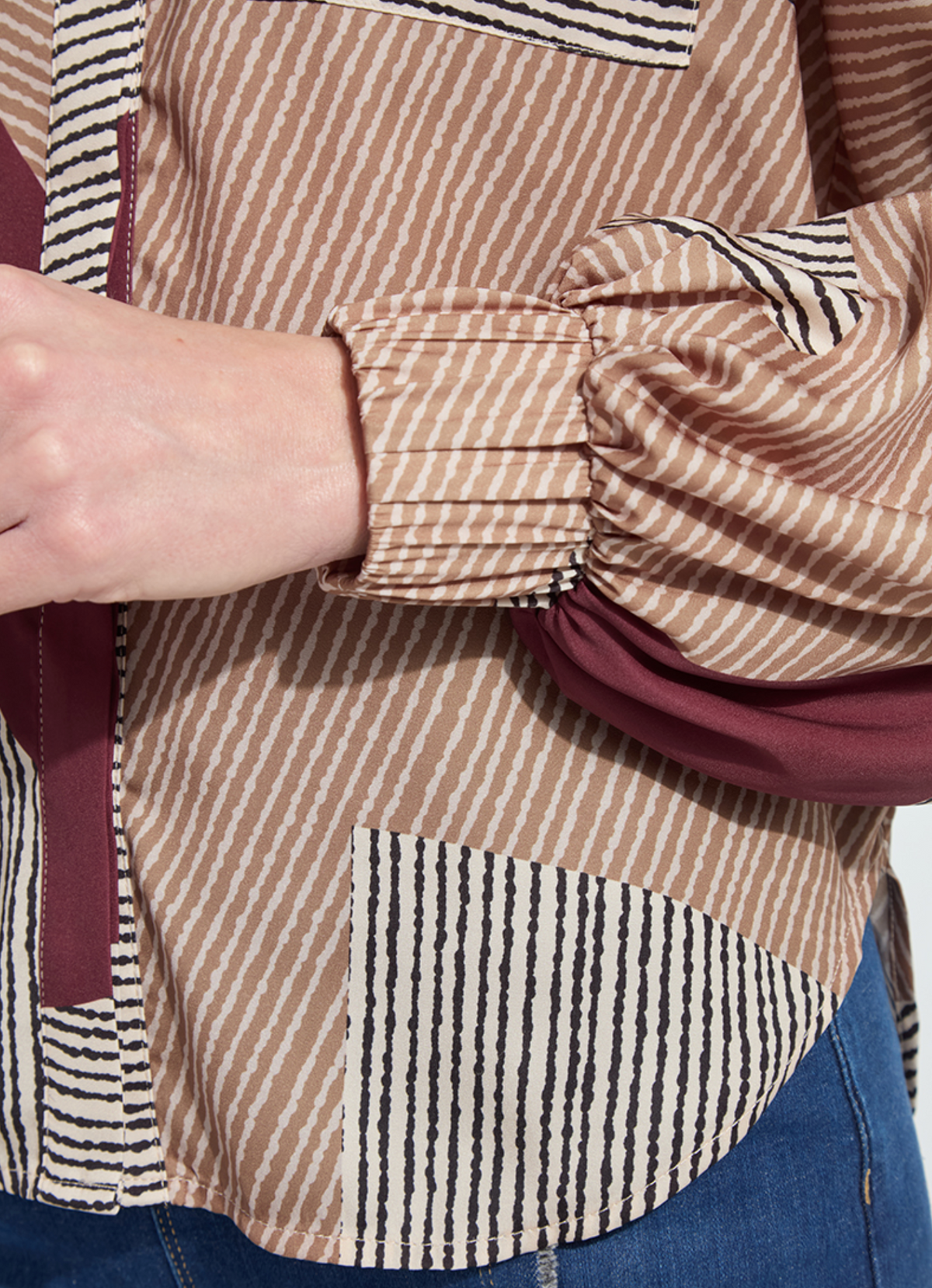ANISH MIX MEDIA ROBUST BLOUSE