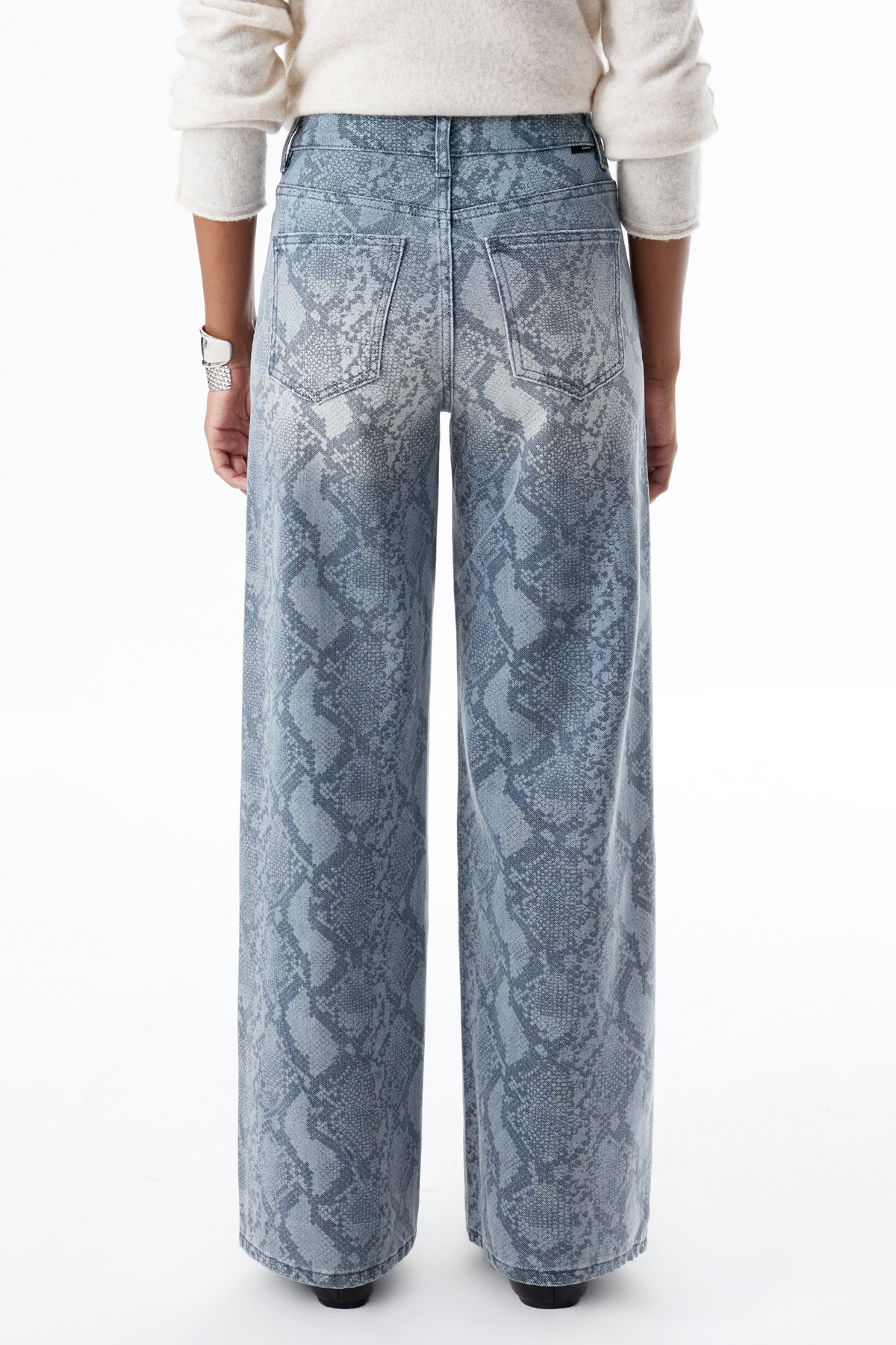NEW YORK SNAKE WIDE LEG JEAN BAYEAS