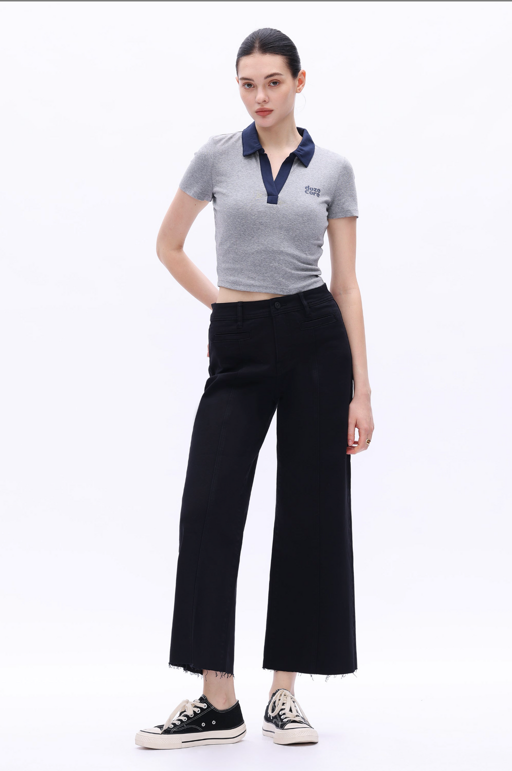 BIA BLACK HR WIDE LEG JEAN BAYEAS