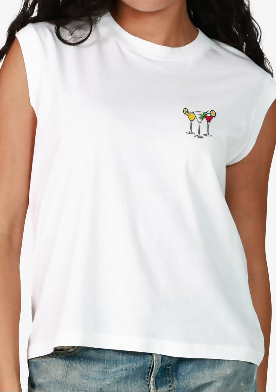 THREE MARTINIS TEE