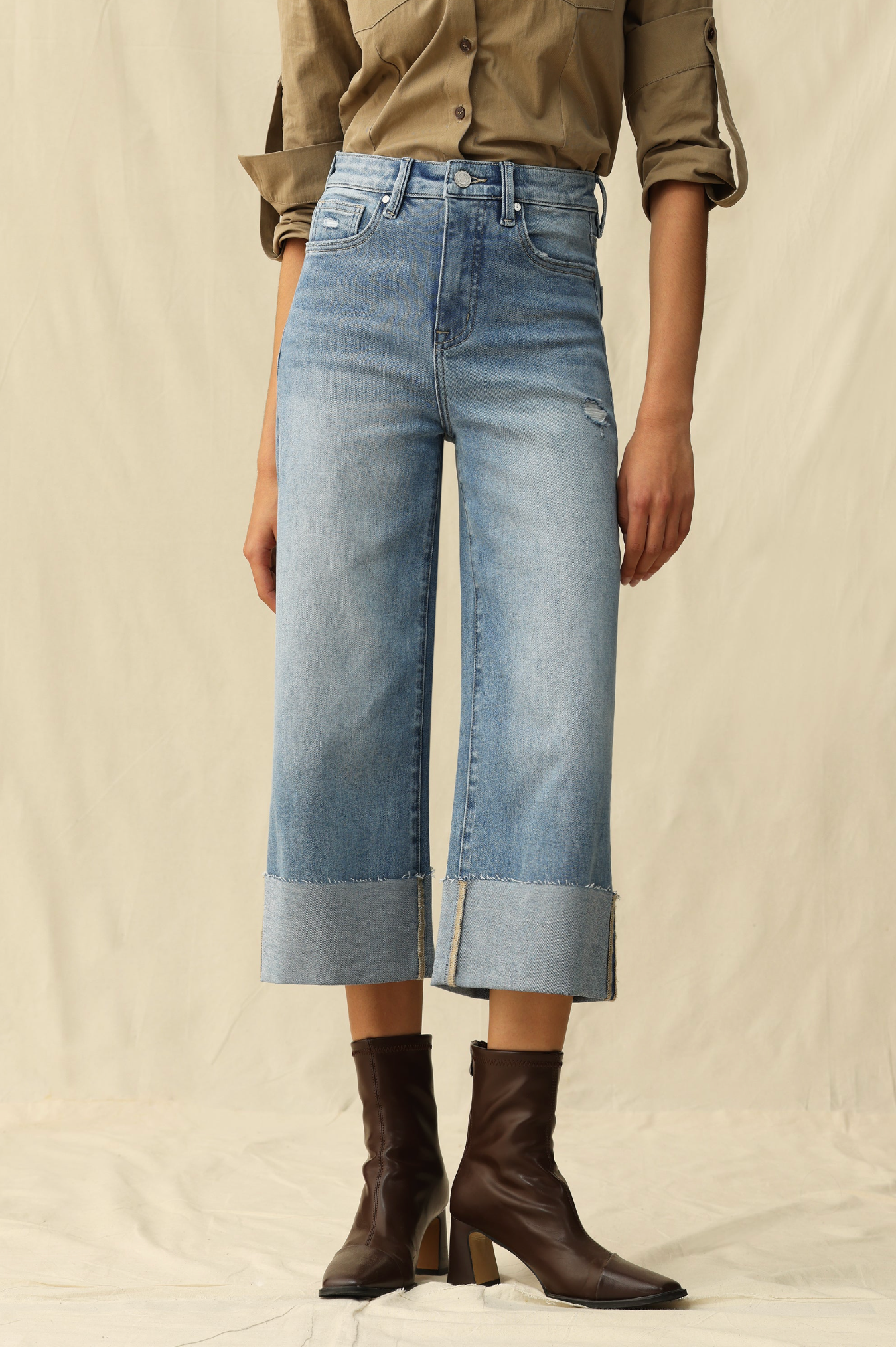 MORGAN HIGH RISE WIDE LEG JEAN