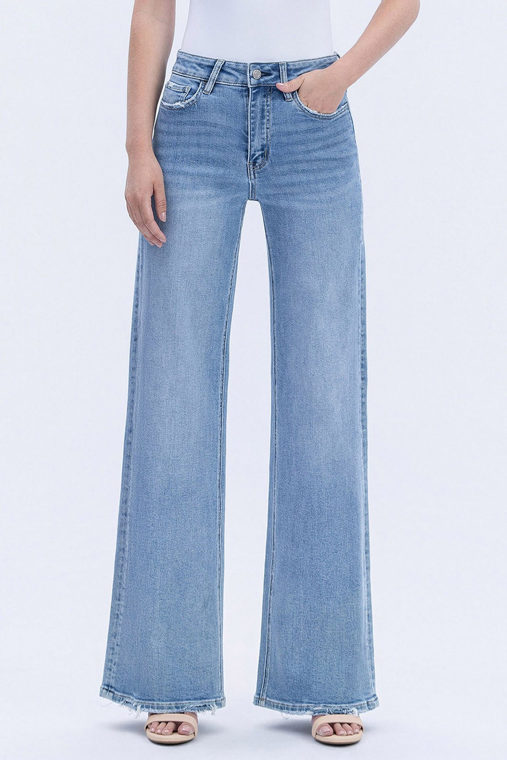 VERVET TAYLOR HIGH RISE WIDE LEG JEAN