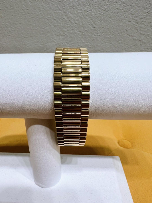 THICK GOLD WATCH BAND BRACELET